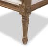Baxton Studio Charlemagne 28 in. Beige/Brown Upholstered Fabric Arm Chair 28862-5486-HD