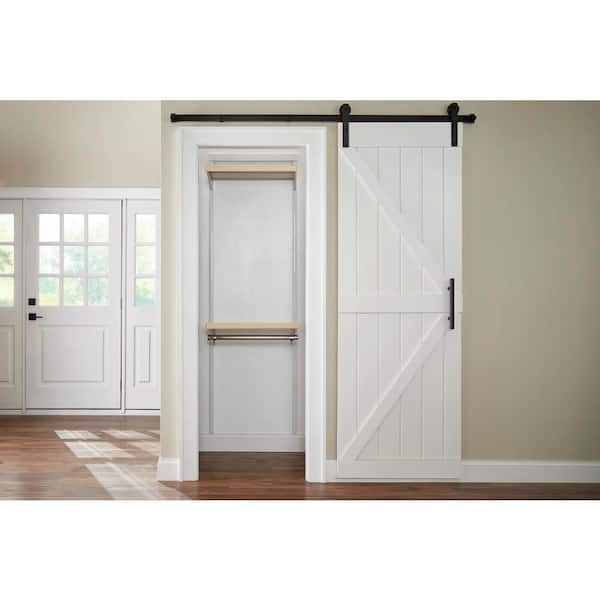 Everbilt Genevieve 2 ft. Birch Adjustable Closet Organizer Long Hanging Rod