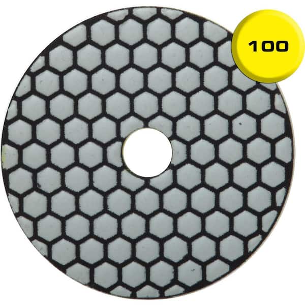 4 in. 100 Grit Resin Dry Polishing Pad