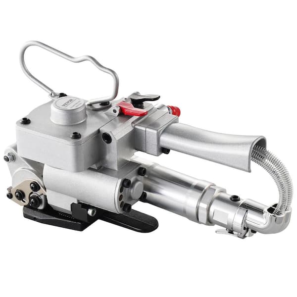 VEVOR Pneumatic Strapping Tool, for 3/4 in.-1 in. Width PET Plastic Belt, Packaging Strapping Machine, with 4000N Max Tension