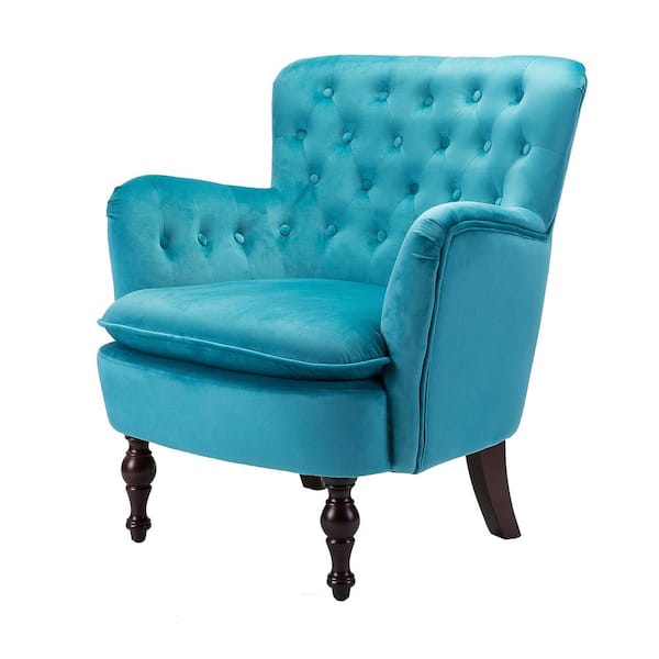 teal blue tub chair