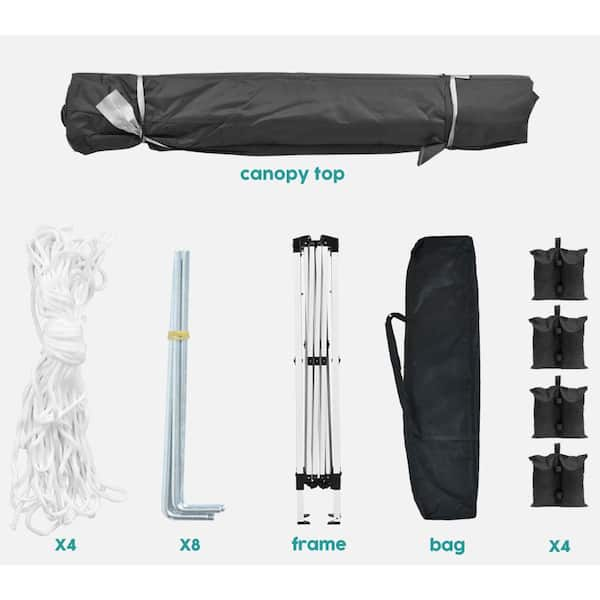 King Canopy 4 pc. Weight Bags Set, 30 lb. Tube Capacity, Black at