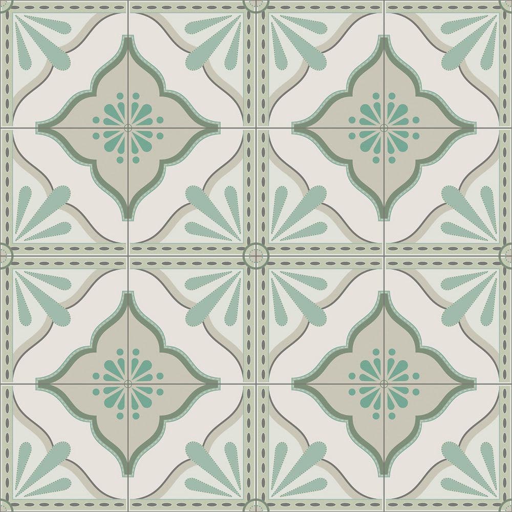 Large Tile Green Peel & Stick Wallpaper price history on PriceWatchPro
