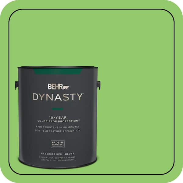 BEHR DYNASTY 1 gal. #430B-5 Apple Orchard Semi-Gloss Exterior Stain-Blocking Paint & Primer