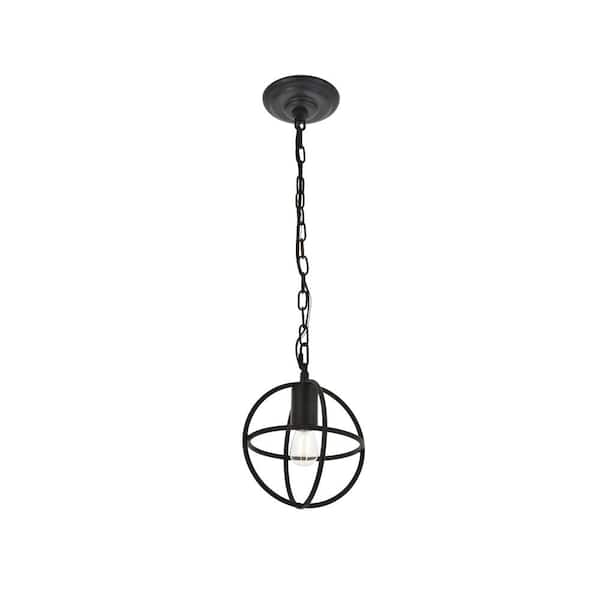 Unbranded Timeless Home 7.9 in. 1-Light Dark Brown Pendant Light, Bulbs Not Included