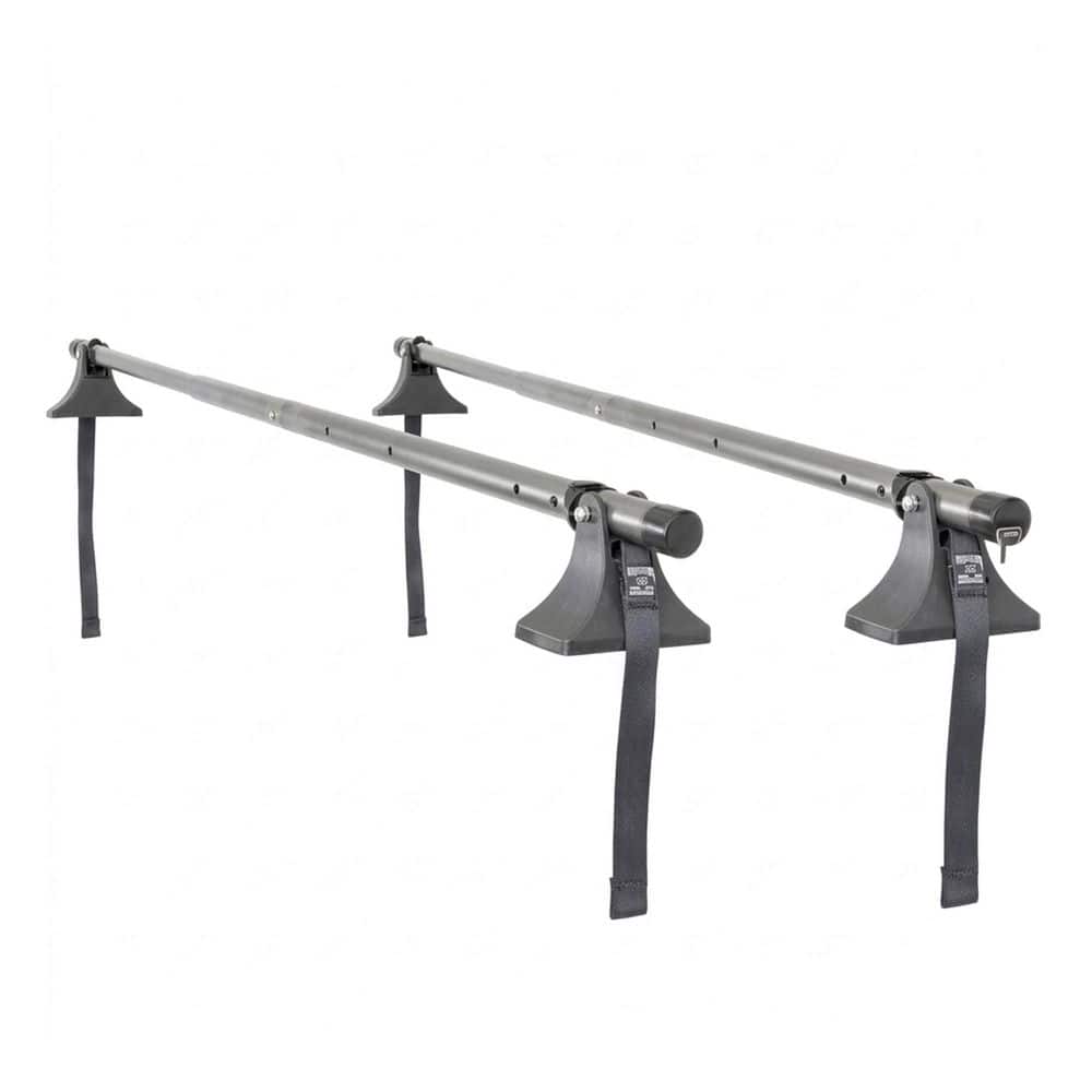 Universal 165 lbs. Capacity Roof Cross Bar Rack with Telescoping Adjustable Width and Strap Attachment price history on PriceWatchPro