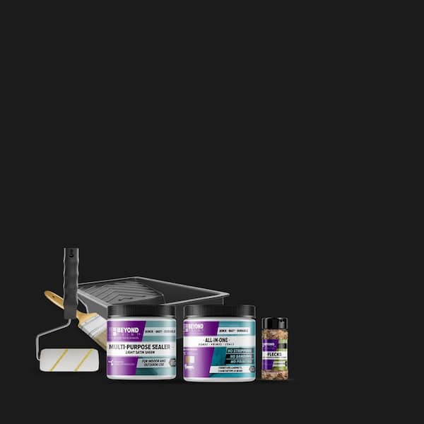 BEYOND PAINT 1 pt. Licorice Multi-Surface All-In-One Countertop Makeover Refinishing Kit