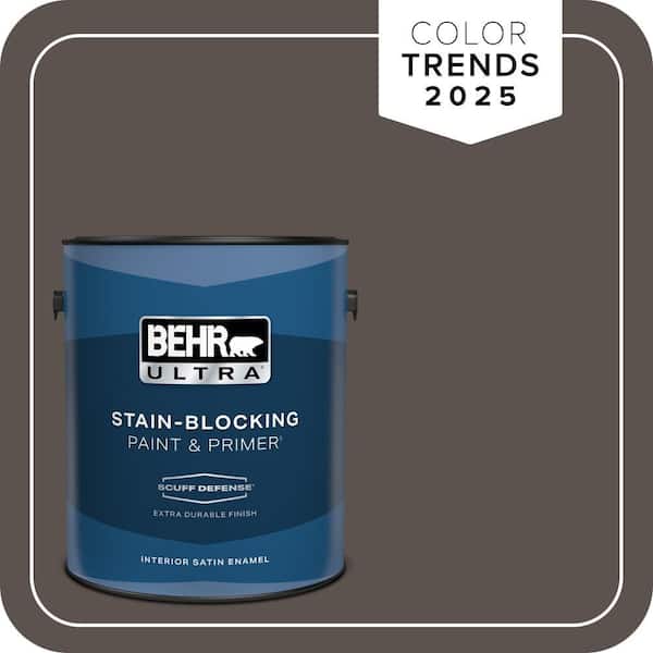 BEHR ULTRA 1 gal. #MQ2-54 Gardeners Soil Extra Durable Satin Enamel Interior Paint & Primer