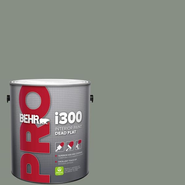 BEHR PRO 1 gal. #PPF-34 Peaceful Glade Dead Flat Interior Paint