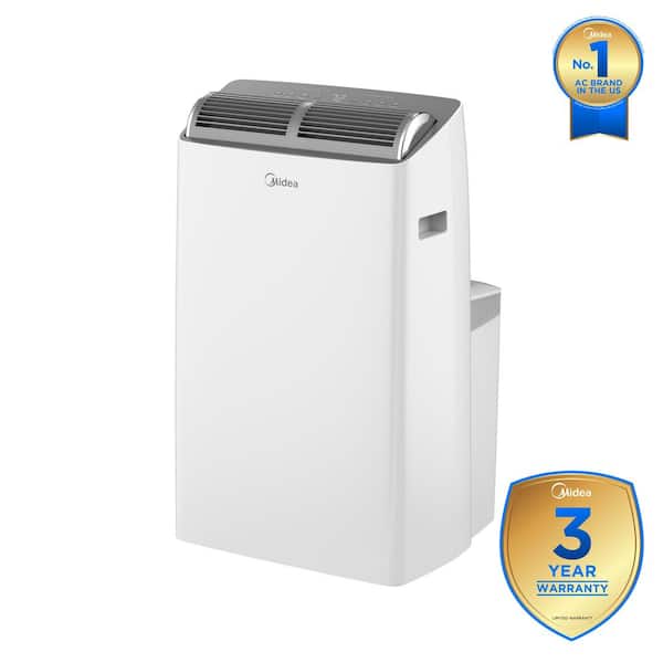 12,000 BTU DUO Smart Portable Inverter AC Cools up to 550 Sq. Ft. w/ Heater, Remote, Sleep Mode, Wi-Fi Enabled, in White