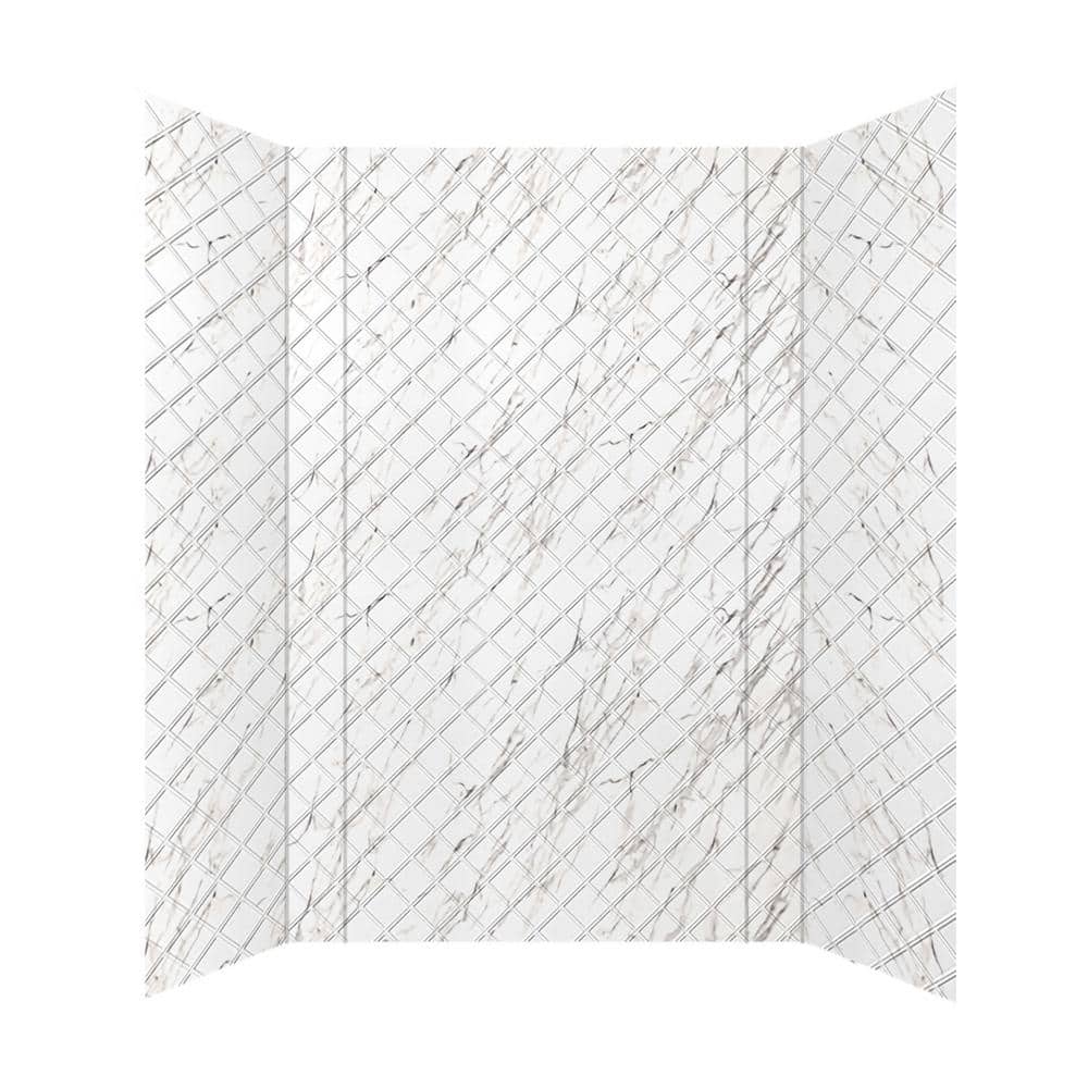 Argyle Marble PVC Glue-Up Tub and Shower Wall Panels