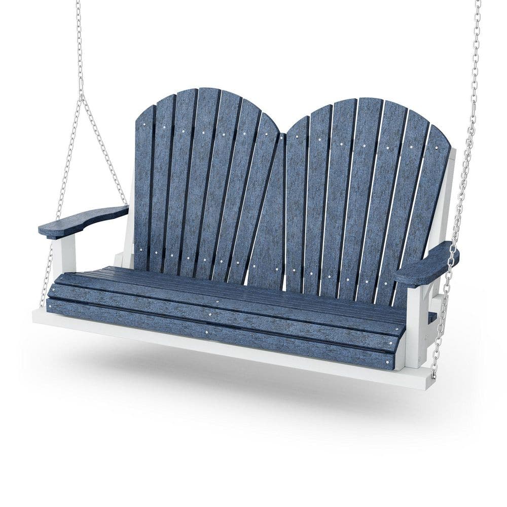 Heritage 2-Person Patriot Blue and White HDPE Plastic Porch Swing price history on PriceWatchPro