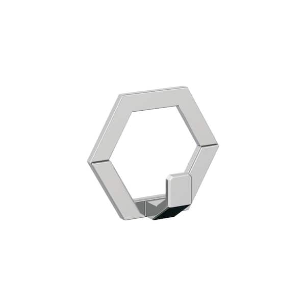 Prismo 3 in. L Chrome Single Prong Wall Hook