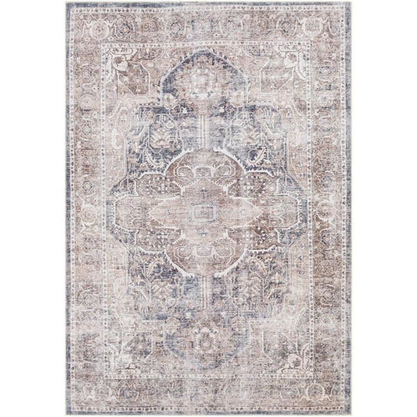 Artistic Weavers Graham Taupe 7 ft. x 9 ft. Indoor Machine-Washable Area Rug