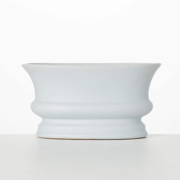 SULLIVANS 5 in. Soft. Blue Modern Matte Planter, Ceramic