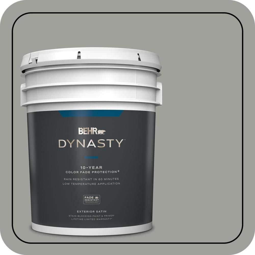 5 gal. #MQ6-22 Gateway Gray Satin Enamel Exterior Stain-Blocking Paint & Primer price history on PriceWatchPro