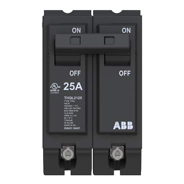 25 Amp 1 in. Double-Pole Circuit Breaker (THQL2125A)
