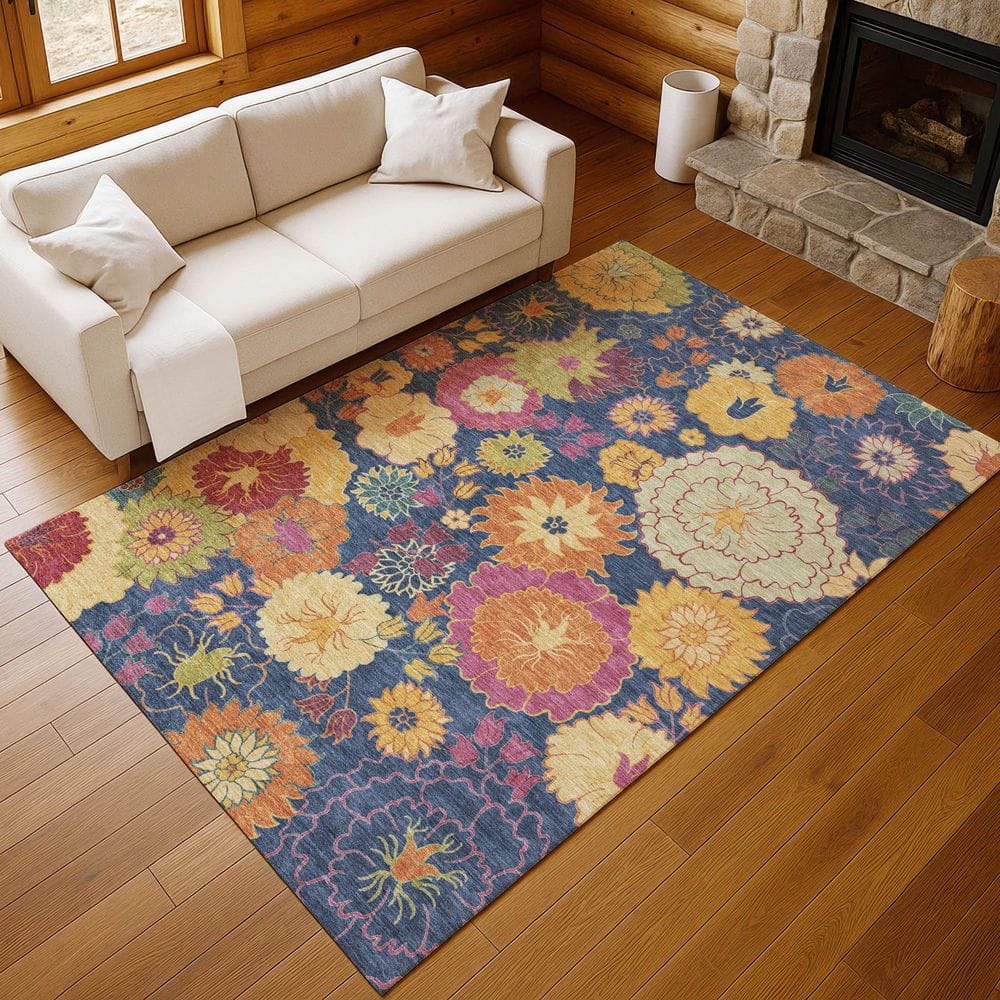 Chantille Machine Washable Indoor/Outdoor Abstract ACN2293 Navy 9 ft. x 12 ft. Area Rug price history on PriceWatchPro