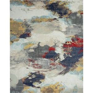 24-Seven by N Natori Multi-Color 9 ft. 3 in. x 13 ft. Area Rug