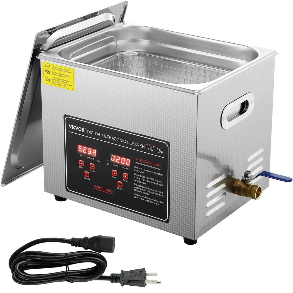 Commercial Ultrasonic Jewelry Cleaner with Heater (2-Quart)