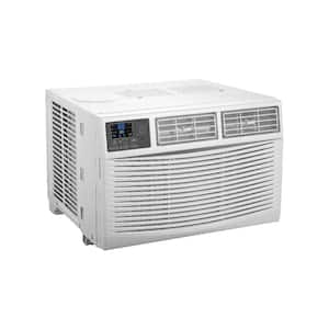 12000 BTU (DOE) 230 Volts WIFI Window Air Conditioner Cools 550 Sq. Ft. with Heater with Remote in White