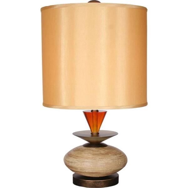 Filament Design Century 35 in. Golden Ochre and Honeycomb Table Lamp