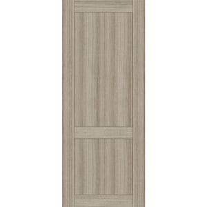 2 Panel Shaker 18 in. x 80 in. No Bore Shambor Solid Composite Core Wood Interior Door Slab