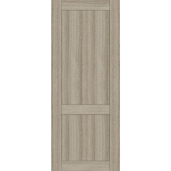 Belldinni 2-Panel Shaker 30 in. x 80 in. No Bore Shamburg Solid Composite Core Wood Interior Door Slab