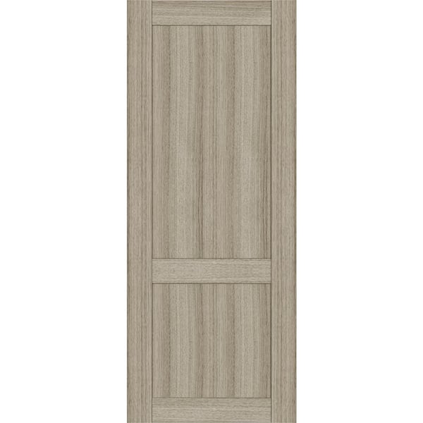 2 Panel Shaker 36 in. x 80 in. No Bore Shambor Solid Composite Core Wood Interior Door Slab