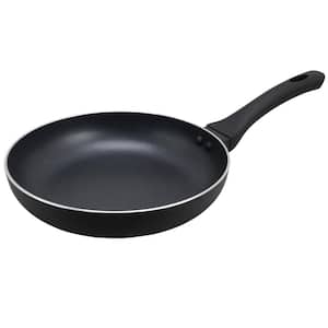 Ashford 9.5 in. Aluminum Frying Pan in Black