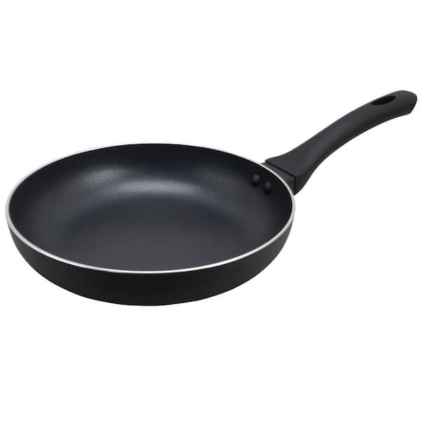 Ashford 9.5 in. Aluminum Frying Pan in Black