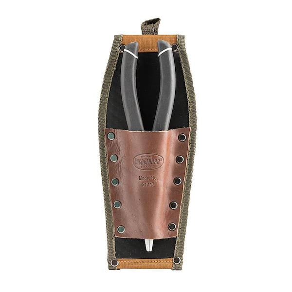 BUCKET BOSS FlapFit Leather Hybrid Pliers Tool Belt Pouch Holder
