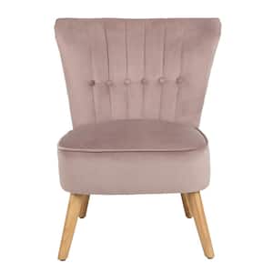 June Mauve/Natural Upholstered Side Chair