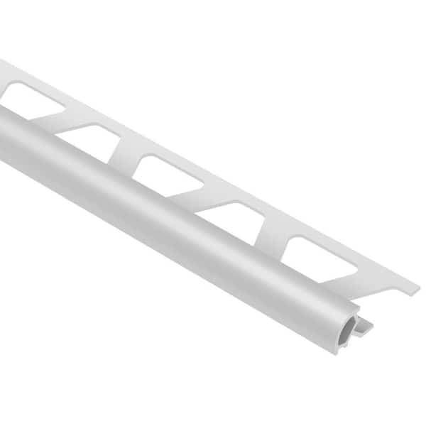 Schluter Rondec Classic Grey 1/4 in. x 8 ft. 2-1/2 in. PVC Bullnose Tile Edging Trim