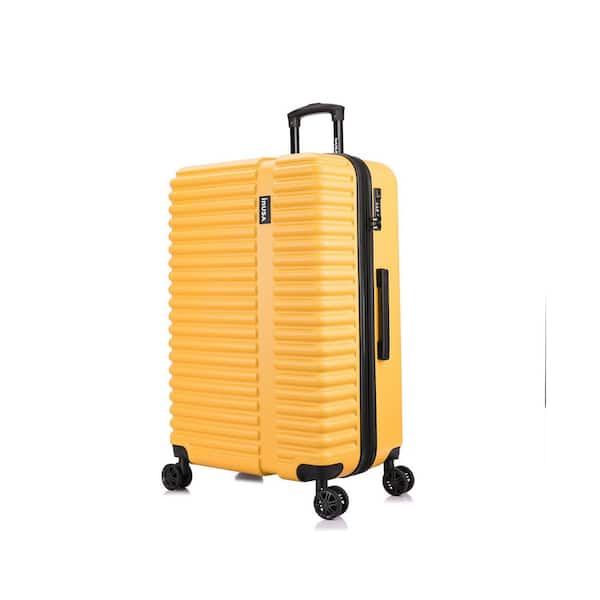 InUSA Ally 28 in. Mustard Lightweight Hardside Spinner Suitcase