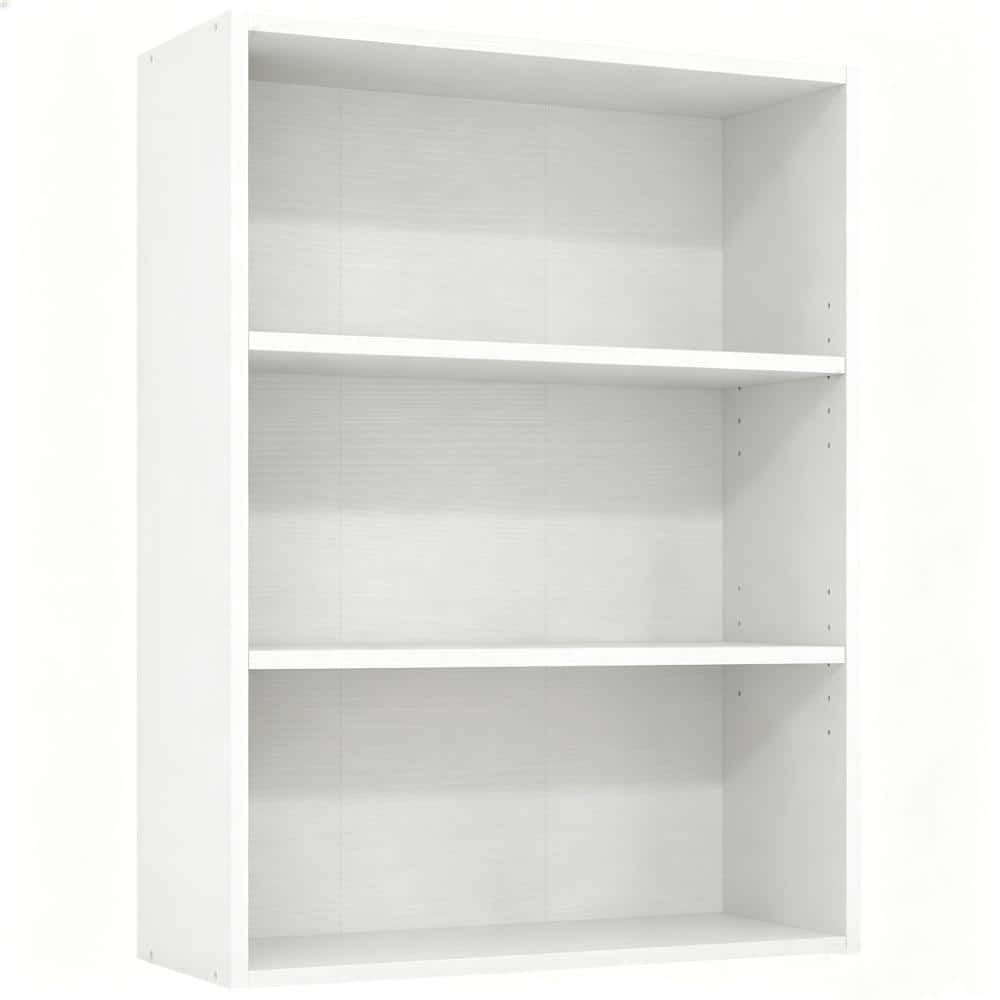 Multifunctional Freestanding 31.5 in. Tall 3-Tier Shelf Accent Bookcase with Open Storage, White price history on PriceWatchPro