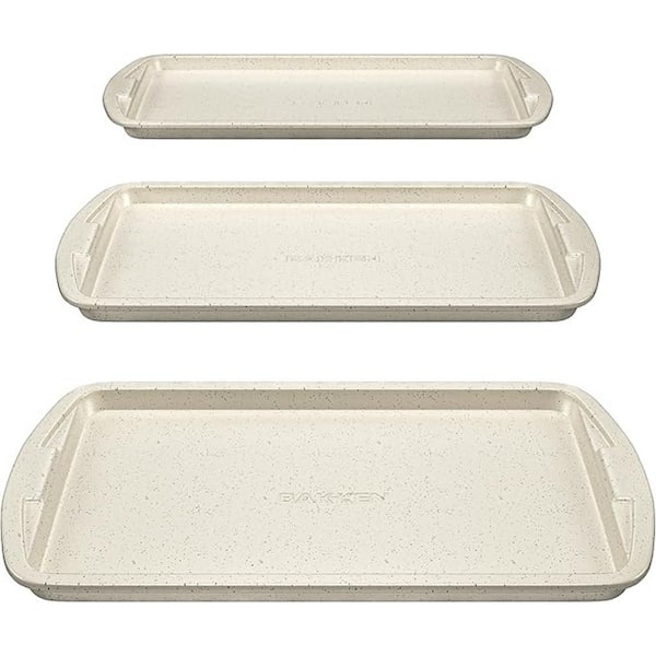 Cookie Sheet 3 Piece Set - White Marble