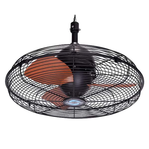 Tornado 20 in. Oil Rubbed Bronze Outdoor Rated Water-Resistant Remote Ceiling Fan Black
