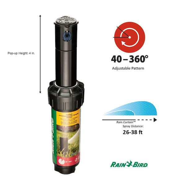 42SA+ 4 in. Pop-Up Gear-Drive Rotor Sprinkler, 40-360 Degree Pattern, Adjustable 26-38 ft.