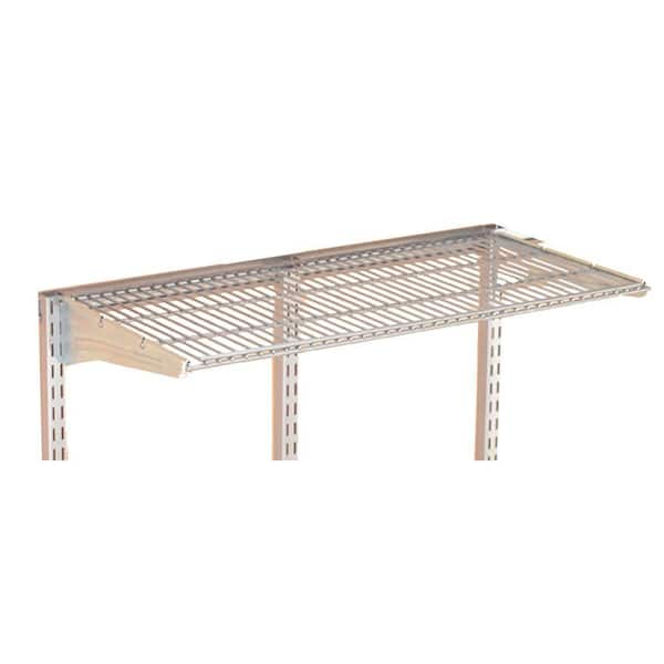 Gray Coated Steel Wire Shelf, 8 Inch Deep Shelving