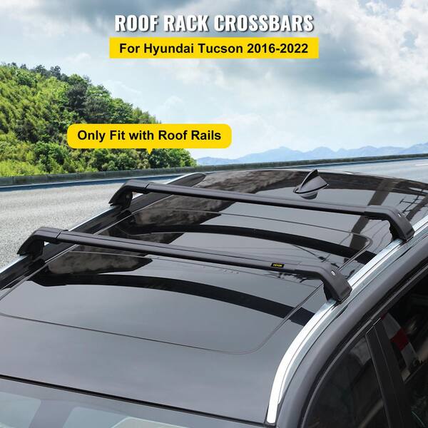 thumbnail image 2 of HQS Black Aluminum Roof Rack Cross Bars – For 2019-2023 Toyota RAV4, Direct Fit, Clear Coat 2 of 4