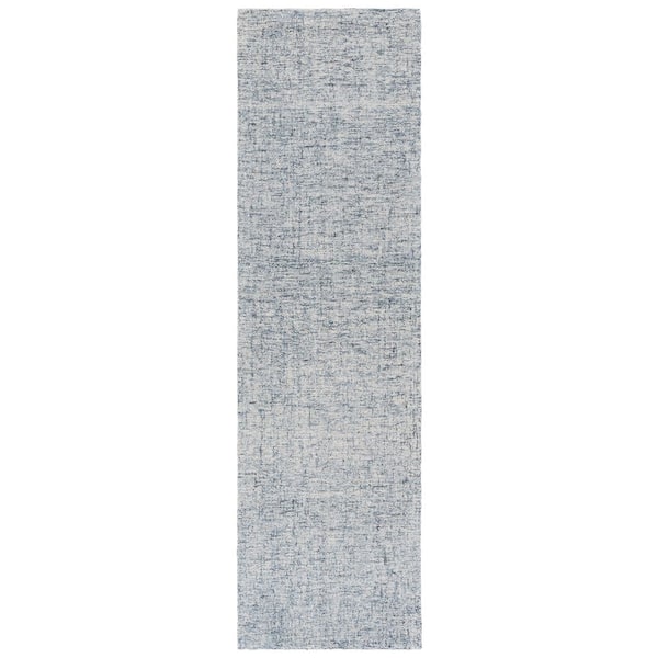 SAFAVIEH Abstract 2 ft. x 8 ft. Light Blue/Ivory Solid Color Abstract Runner Rug