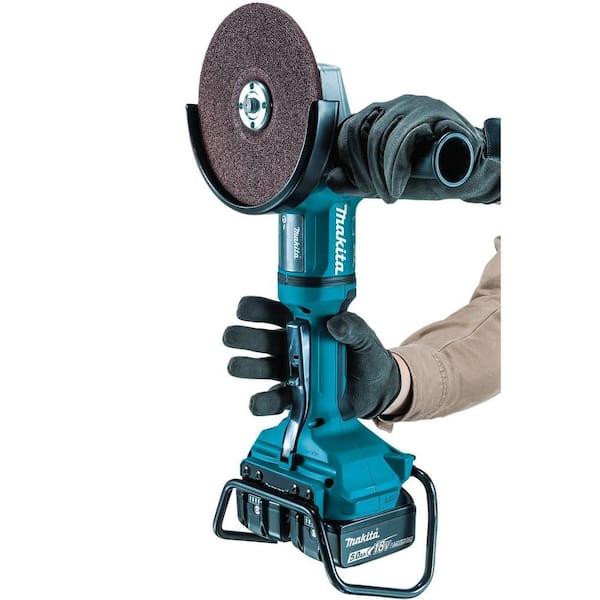 18V X2 LXT (36V) Brushless 7 in. Paddle Switch Cut-Off/Angle Grinder Kit 5.0Ah with bonus Hubbed Grinding Wheel, 10/pk