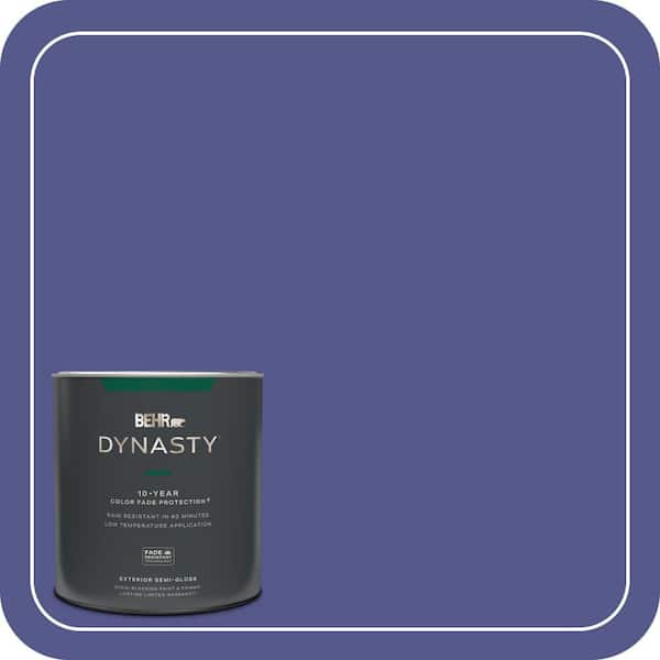 BEHR DYNASTY 1 qt. #620B-7 Wild Elderberry Semi-Gloss Exterior Stain-Blocking Paint & Primer