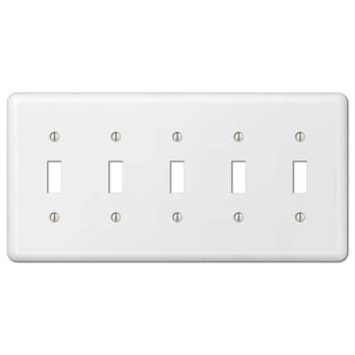 Leviton 1-Gang Toggle Wall Plate, White R52-88001-00W - The Home Depot