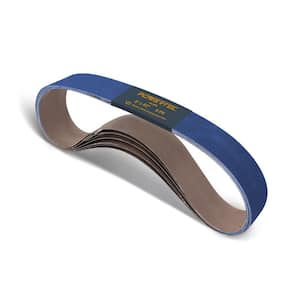 2 in. x 42 in. 60-Grit Metal Grinding Zirconia Sanding Belt (6-Pack)