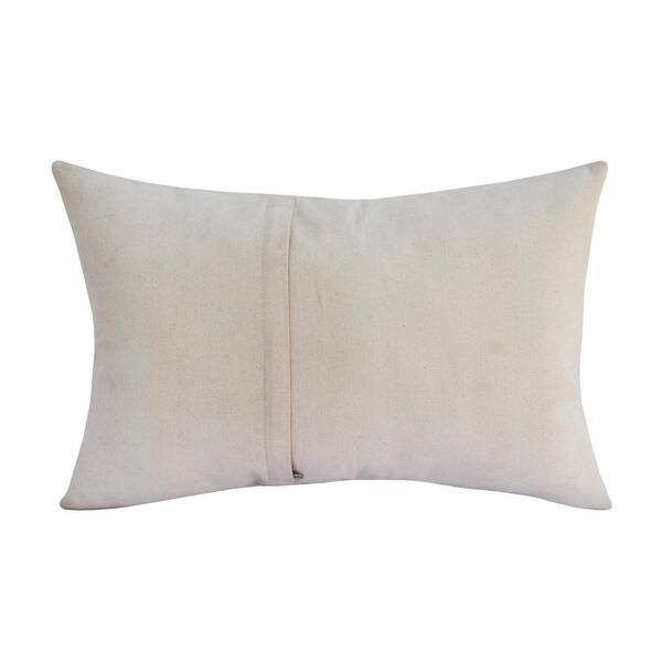 ぴろー様 Austin Ivory Patchwork Faux Leather Rectangular 16 in. x 24 in