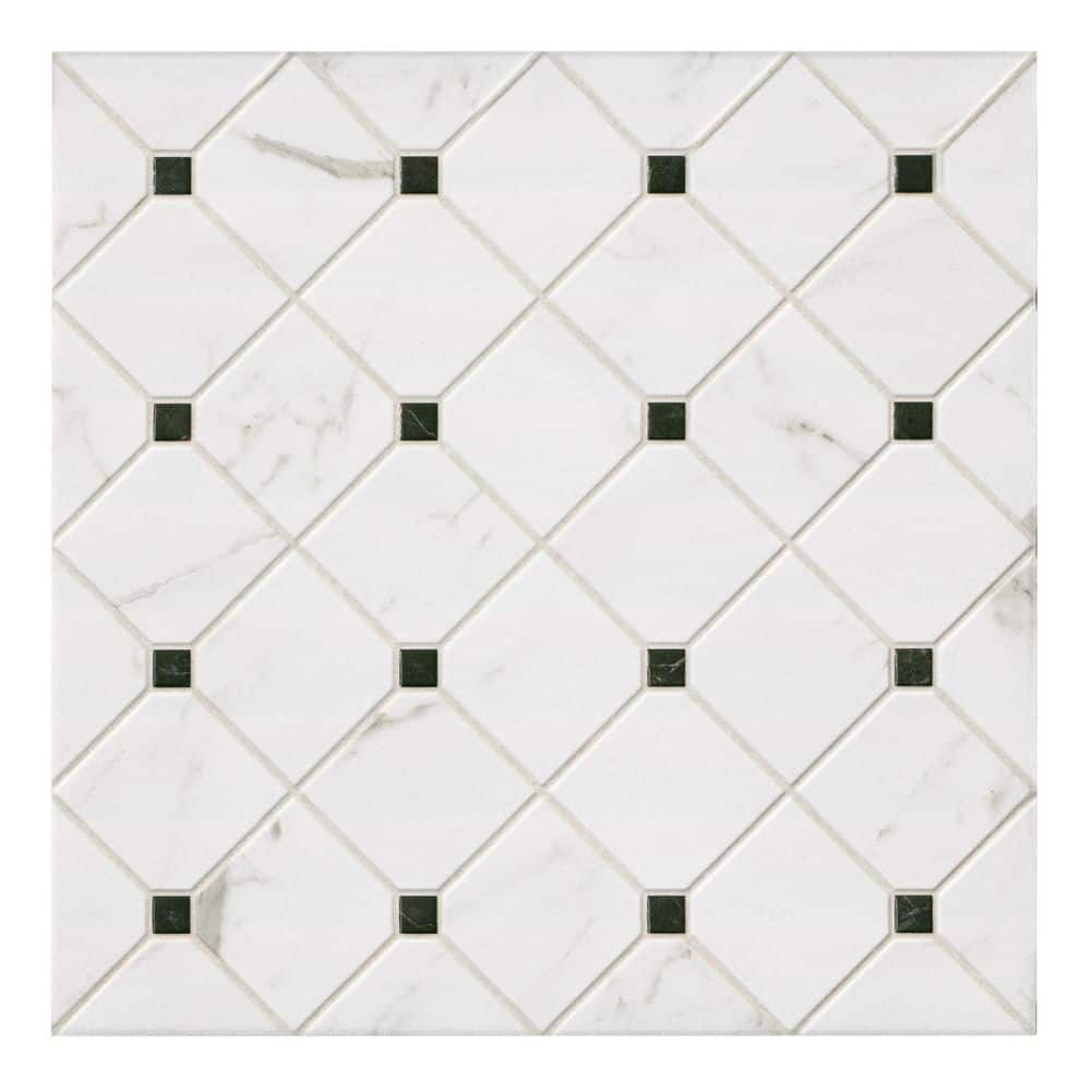 Caela Brianzi 17 in. x 17 in. Matte Porcelain Marble Look Floor and Wall Tile (14.05 sq. ft. /Case) price history on PriceWatchPro