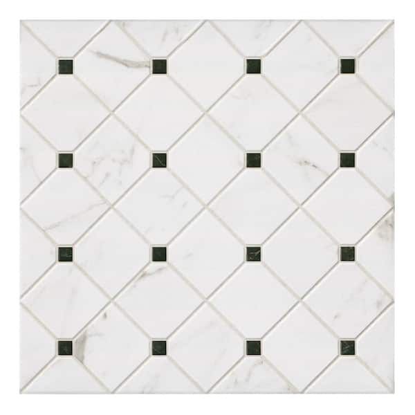 MSI Caela Brianzi 17 in. x 17 in. Matte Porcelain Marble Look Floor and Wall Tile (14.05 sq. ft. /Case)