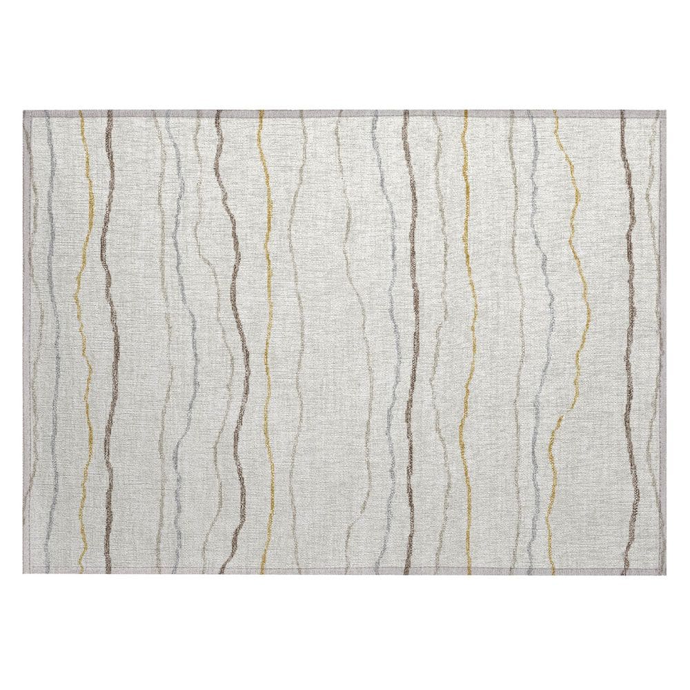 Chantille Machine Washable Indoor/Outdoor Abstract ACN2974 Ivory 3 ft. x 4 ft. Area Rug price history on PriceWatchPro